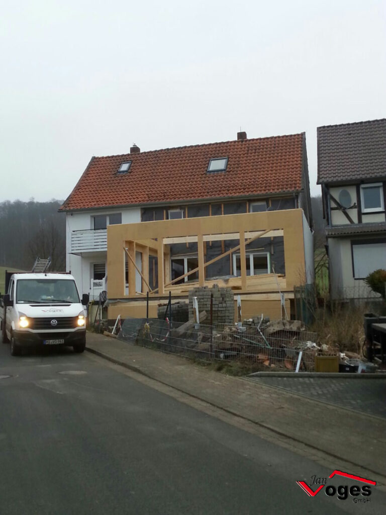 Zimmerei Holzrahmenbau Aufstockung Anbau Modernisierung Wohnraumerweiterung Dachdecker Hildesheim 02
